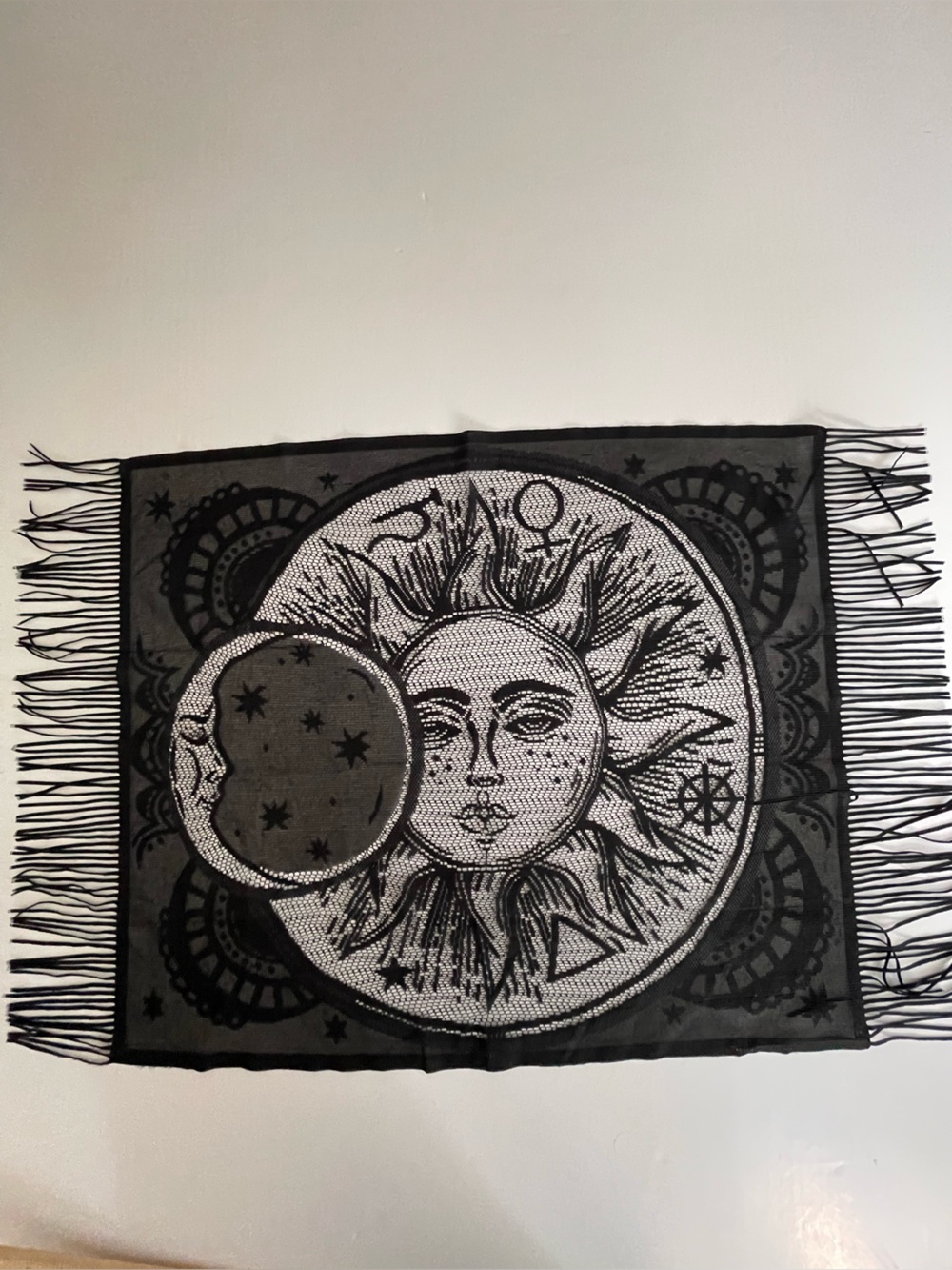 Cosmic Celestial Sun & Moon Tarot Cloth Wall Hanging placemat